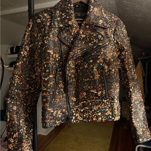 Dsquared Floral Biker Jacket